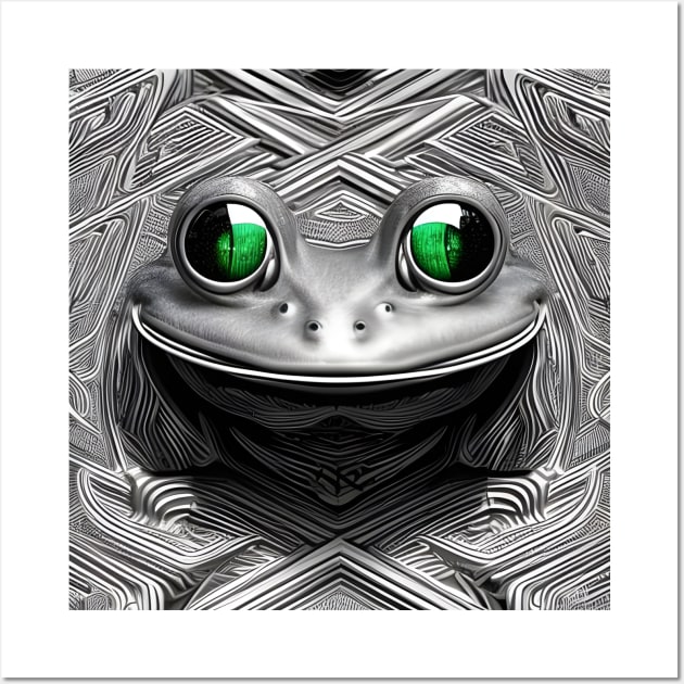 Frogger Spirit Animal (2) - Trippy Psychedelic Frog Wall Art by TheThirdEye